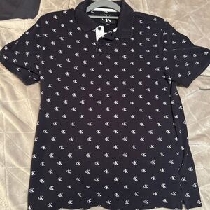 Calvin Klein Men's Black Polo Shirt